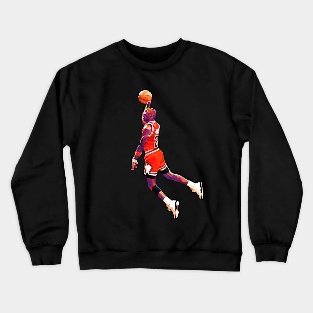 Michael Jordan Slam Dunk Crewneck Sweatshirt by awangwidyatama